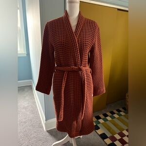 NWT Happy Place Waffle Knit Robe